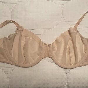 Auden Beige Mesh Unlined Underwire Bra